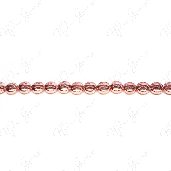 Hematine Rose Gold Color Plated [W] Coin Beads