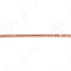 Hematine Rose Gold Color Plated [W] Drum Beads