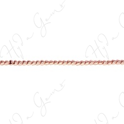 Hematine Rose Gold Color Plated [W] Heart Beads