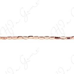 Hematine Rose Gold Color Plated [W] Leaf Beads