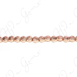 Hematine Rose Gold Color Plated [W] Shell Beads