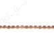 Hematine Rose Gold Color Plated [W] Snowflake Beads