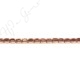 Hematine Rose Gold Color Plated [W] Flat Square Beads