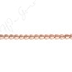 Matte Hematine Rose Gold Color Plated [W] Heart Beads