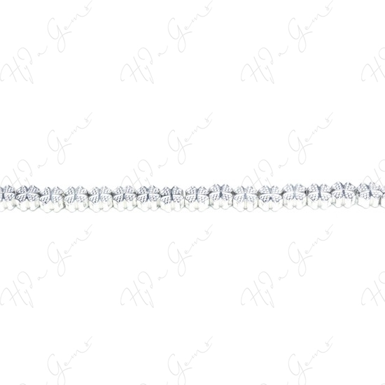 Hematine Silver Color Plated [W] Snowflake Beads