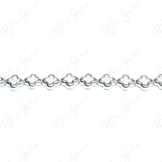 Hematine Silver Color Plated [W] Snowflake Beads