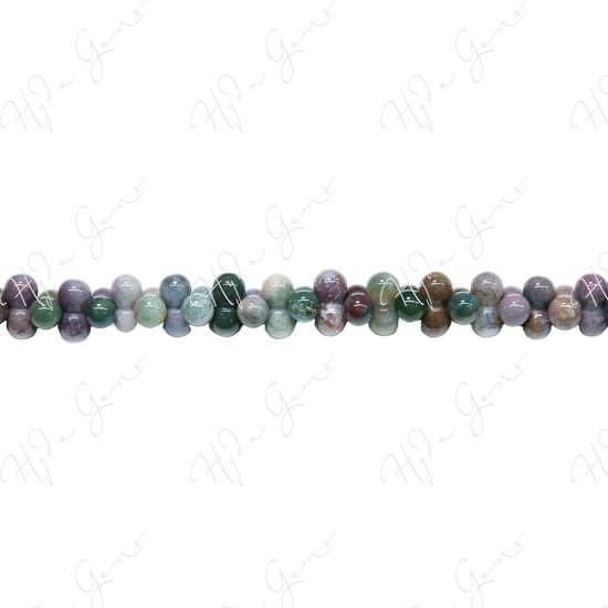 Indian Agate 8 Shaped Beads