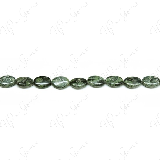 Kambaba Flat Oval Beads