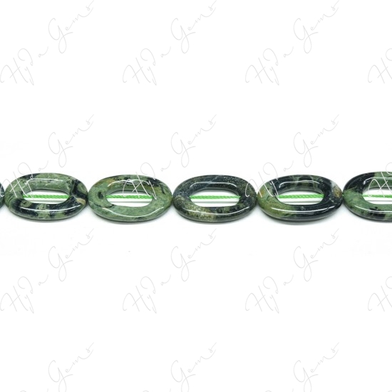 Kambaba Flat Oval Beads