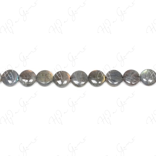 Labradorite Coin Beads