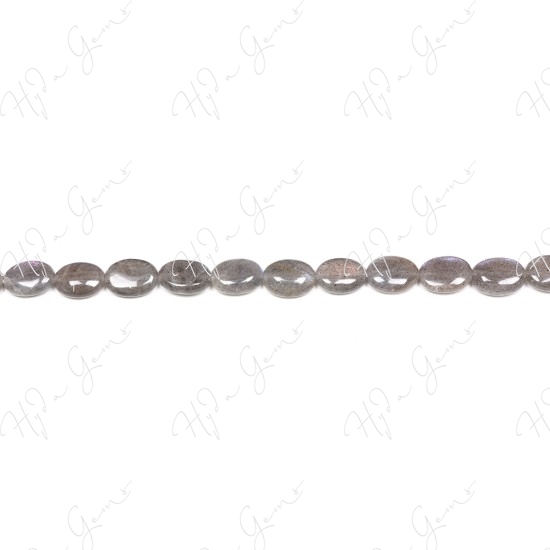 Labradorite Flat Oval Beads