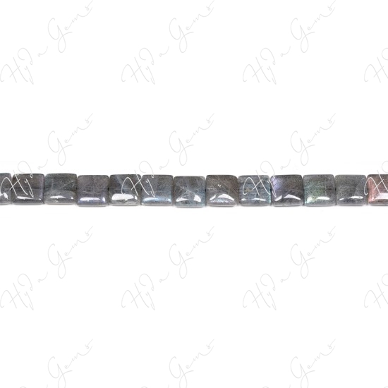 Labradorite Flat Square Beads