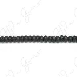 Lava Stone Roundel Beads