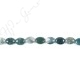 Moss Agate Flat Oval Beads