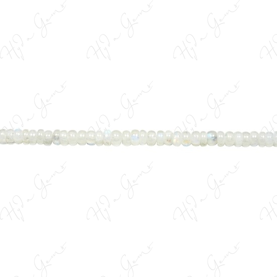 Rainbow Moonstone Roundel Beads