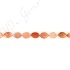 Natural Red Agate Faceted Flat Oval Beads