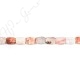 Red Bamboo Agate Flat Rectangle Beads