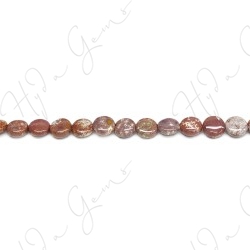 Red Ocean Jasper Coin Beads