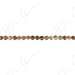 Green Opal Coin Beads