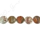 Green Opal Coin Beads