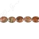 Green Opal Flat Oval Beads