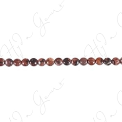 Red Picture Jasper Coin Beads