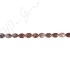 Red Picture Jasper Flat Oval Beads