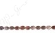 Red Picture Jasper Flat Oval Beads