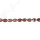 Red Picture Jasper Flat Oval Beads