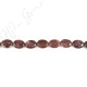 Red Picture Jasper Flat Oval Beads