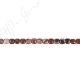 Red Picture Jasper Flat Square Beads