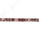 Red Picture Jasper Flat Square Beads