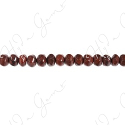 Poppy Jasper 6-Face Lattern Beads