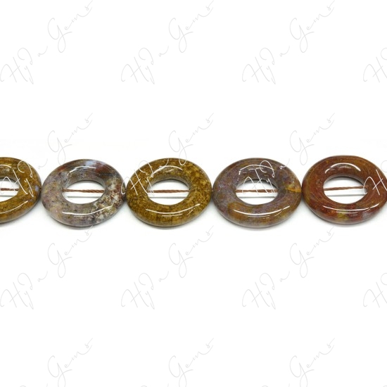 Pietersite Coin Beads