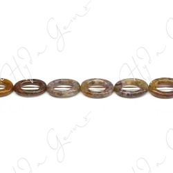 Pietersite Flat Oval Beads