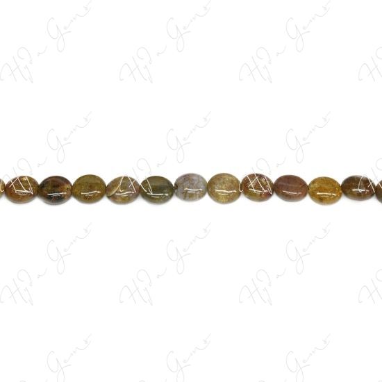 Pietersite Agate Coin Beads