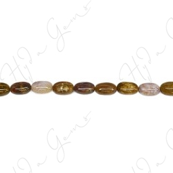 Pietersite Agate Flat Oval Beads