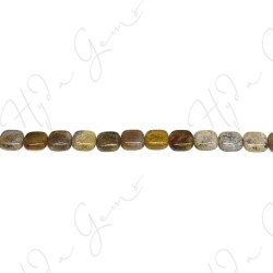 Pietersite Agate Flat Square Beads