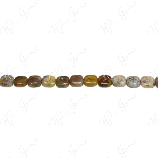 Pietersite Agate Flat Square Beads