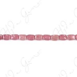 Red Rhodnite Flat Rectangle Beads