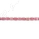 Red Rhodnite Flat Rectangle Beads