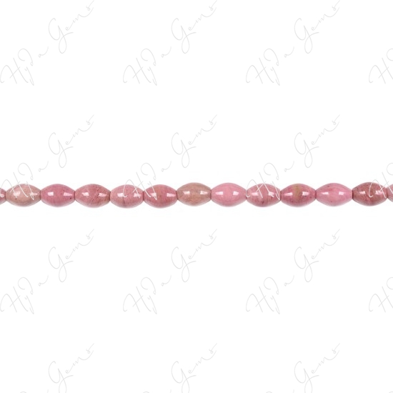 Red Rhodnite Rice Beads