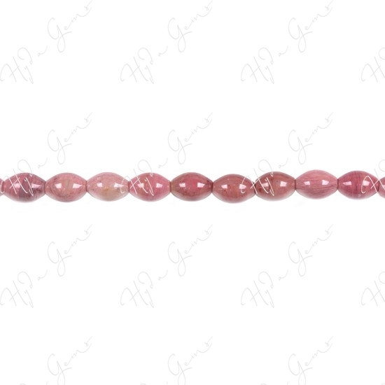 Red Rhodnite Rice Beads