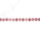 Red Rhodnite Flat Square Beads