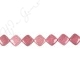 Red Rhodnite Flat Square Beads