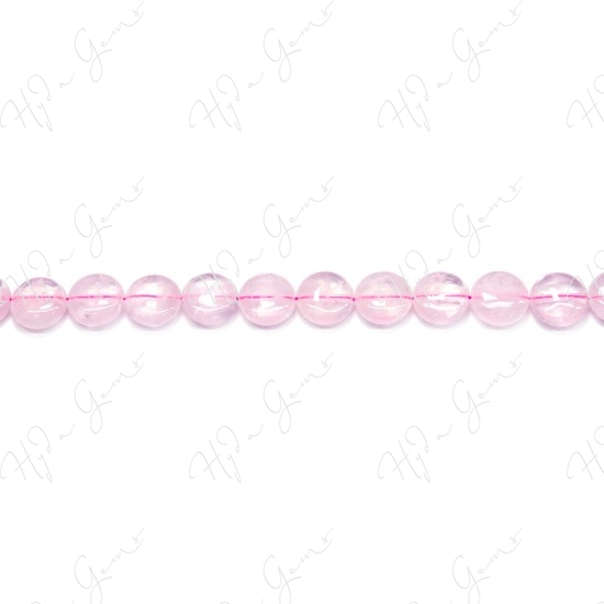 Rose Quartz Coin Beads