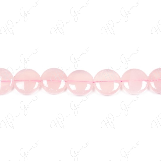 Rose Quartz Coin Beads