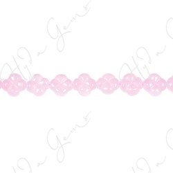 Rose Quartz Clover Flower Beads