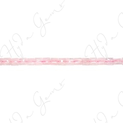 Rose Quartz Flat Square Beads