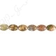 Rhyolite Flat Oval Beads